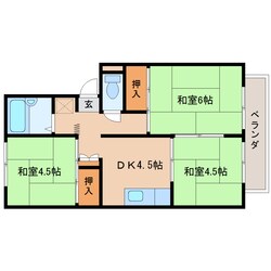 箸尾駅 徒歩8分 2階の物件間取画像